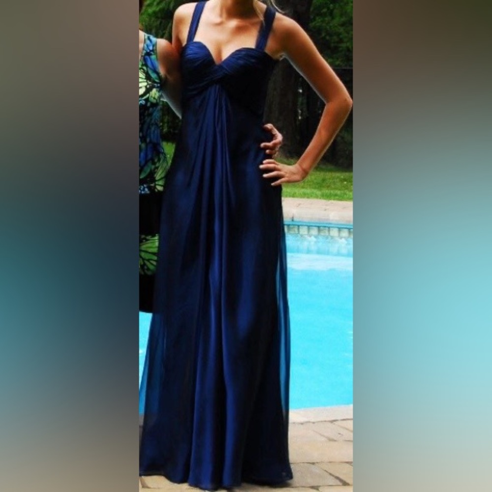 Elegant Navy Blue Gown